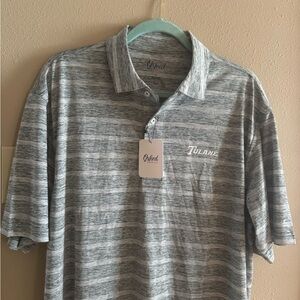 Tula Gray Striped Men's Polo Shirt